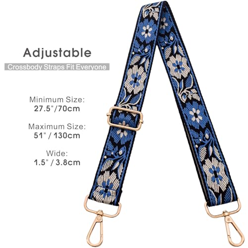 ROYGBCP Premium Purse Straps - Wide Adjustable Long Shoulder Straps Crossbody Bag Strap - Adjustable Length for Handbags, Women Purse Strap - Image 2