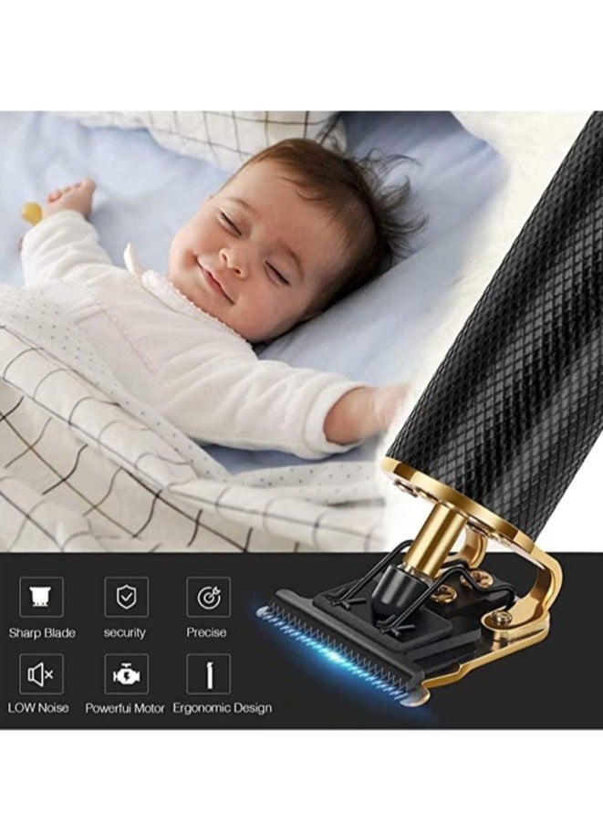 ELTRAZONE Hair Clippers for Men, Hair Trimmer, Low Noise Cordless T-Blade Trimmer Edgers Hair Clippers, Metal Body Cutting - Image 4