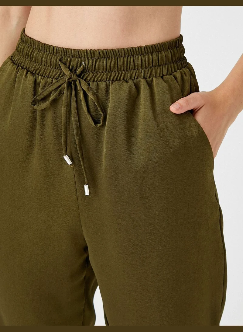 كوتون Drawstring Trousers