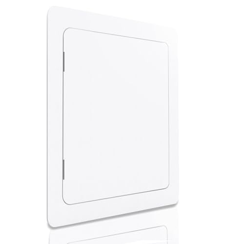 Morvat Access Panel 6x9 Inch for Drywall & Ceiling with Door, Heavy-Duty Durable ABS Plastic & Easy Install Access Box, Wall Hole Cover Plate for Plumbing & Electrical Cables & Wiring, White - Image 1