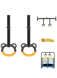 KANGAROO Kids Gymnastics Rings for Caldrin Exercise Indoor Gym Ring Kids Gymnastics Rings with Adjustable Straps  - Image 4