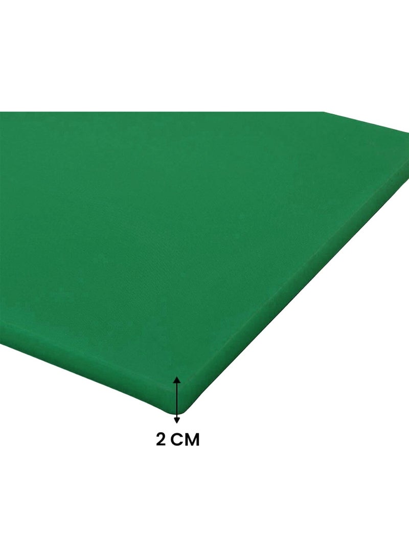 Chef Inox Professional Heavy Duty High-Density Polyethylene Cutting Board - 60 x 40 x 2cm Green - Image 3