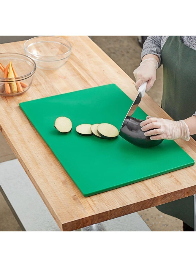 Chef Inox Professional Heavy Duty High-Density Polyethylene Cutting Board - 60 x 40 x 2cm Green - Image 1