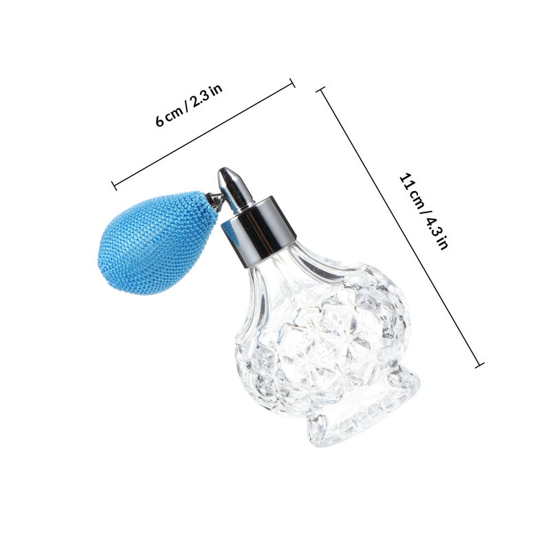 80ml Perfume Bottle Short Spray Tassels Pump Refillable Glass Bottle - Image 2