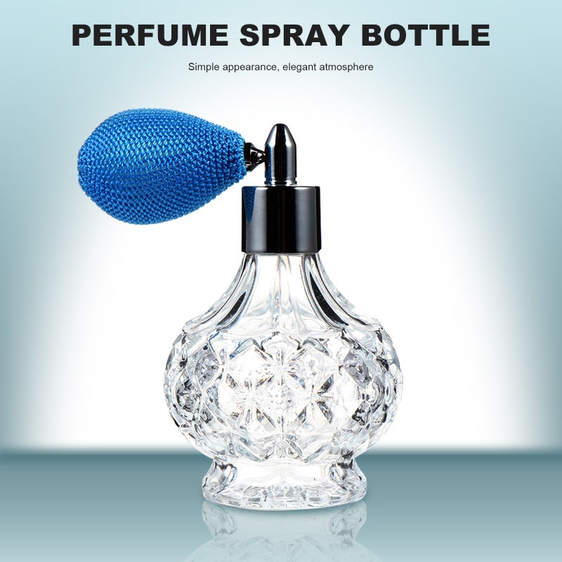 80ml Perfume Bottle Short Spray Tassels Pump Refillable Glass Bottle - Image 5
