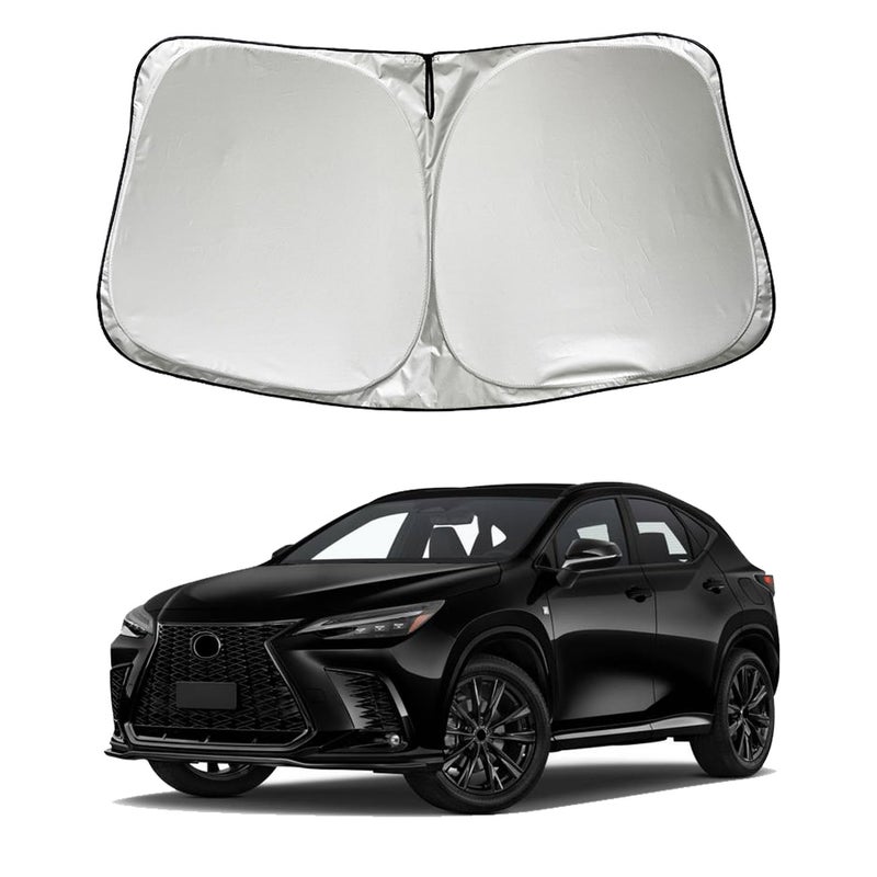 غطاء شمس لزجاج السيارة SZYUCHEN متوافق مع لكزس NX 350 300 ES350 NX350H NX300 NX200t NX 250 NX450h UX FSport 2025 2024 20232015 ملحقات درع الشمس لزجاج السيارة الأمامي