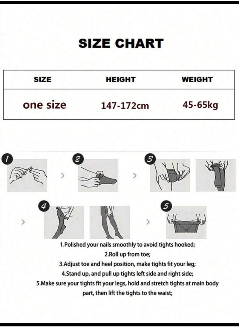 Shein Black stocking lined with Beige Shein  - Image 3