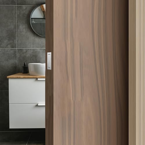 Malimali Pocket Door Pull Handle, Edge Pull, Stainless Steel Pocket Door Hardware Recessed Sliding Door Pulls Finger Flush Pull (Brushed Steel, 2 Pack) - Image 5