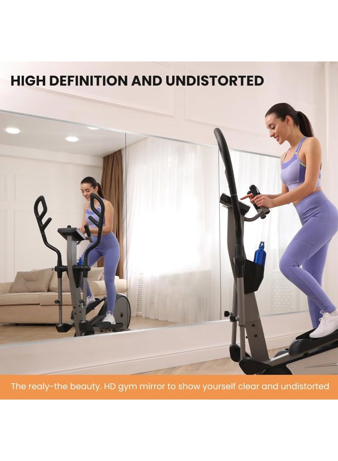 pertetey Home Gym Mirror, 56X24 Inch(1Pack) Large Frameless Tempered Glass Full Body Wall Mounted Mirror for Gym, Yoga, Exercise, Dance Studio - Image 3