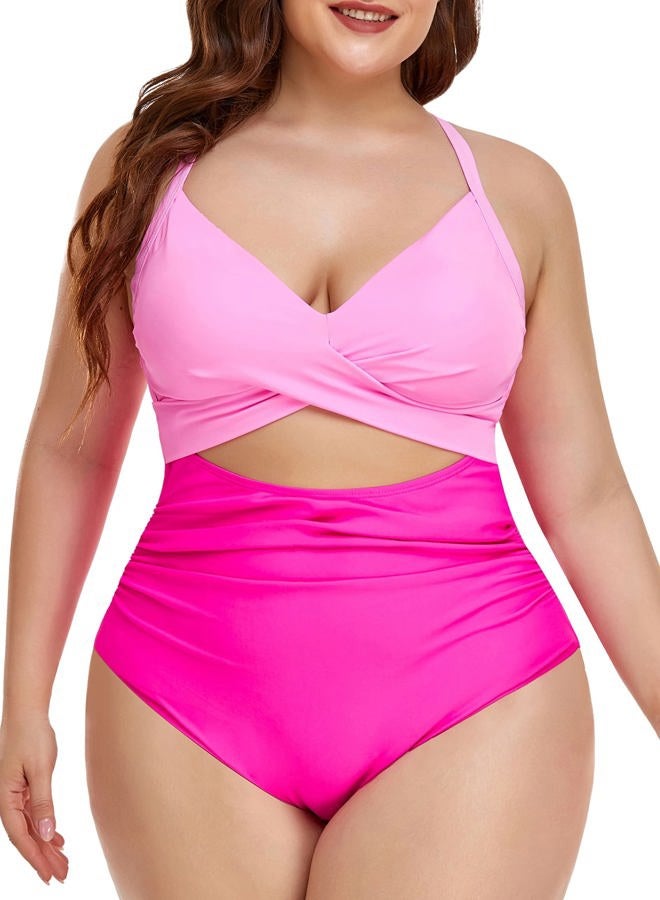 Eomenie Women's One Piece Swimsuits Tummy Control Cutout High Waisted Bathing Suit Wrap Tie Back 1 Piece Swimsuit - Image 5
