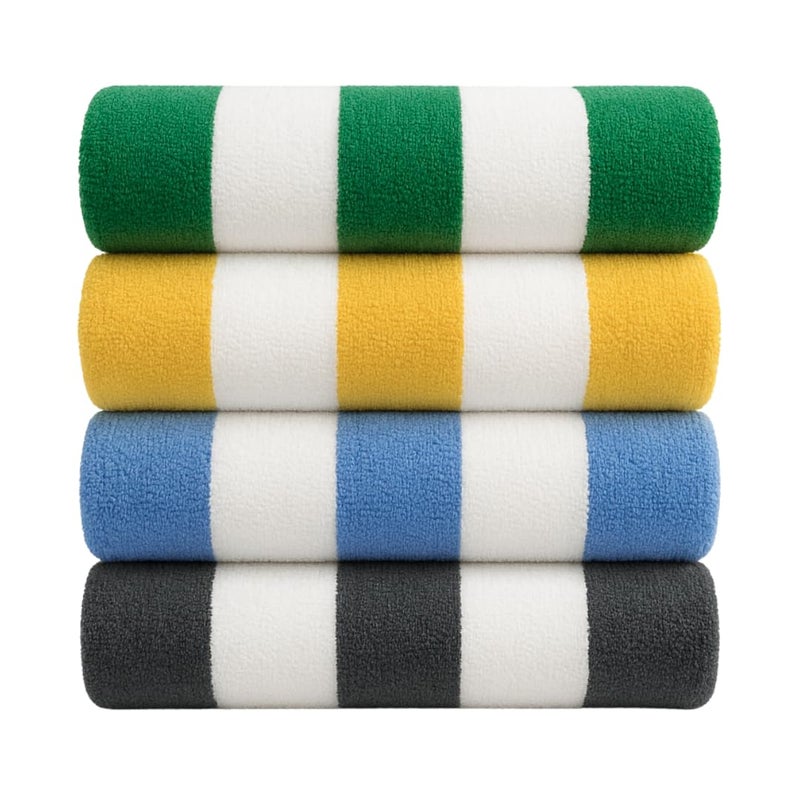 9Threads Cotton Turkish Beach Towel with Towels Oversized 30"x60" Pool Absorbent Extra Large Quick Dry Sand Travel Towel (Cabana Mix, 4 Pack) - Image 1
