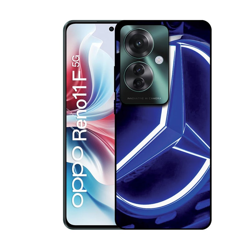 EYE CATCH Printed Protective Case Cover For Oppo Reno 11 F -  Mercedes Logo - Image 1
