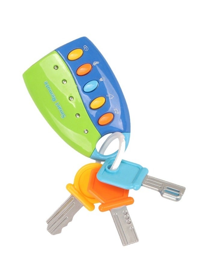 Baby Early Learning Remote Toy - Musical Car Keys with Lights & Sounds for Sensory Development - Image 1