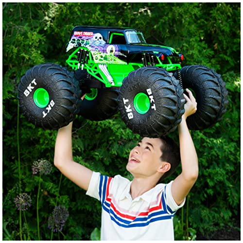 Monster Jam, Official Mega Grave Digger All-Terrain Remote Control Monster Truck with Lights, 1:6 Scale, Kids Toys for Boys and Girls Ages 4-6+ - Image 4