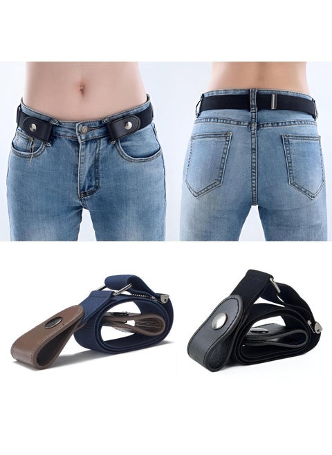 No-Buckle Design - This Innovative No-Buckle Adjustable Belt Offers A Sleek Look For Jeans And Dresses, Crafted For Both Men And Women, Ensuring A Comfortable Fit With A Stylish Flair.
