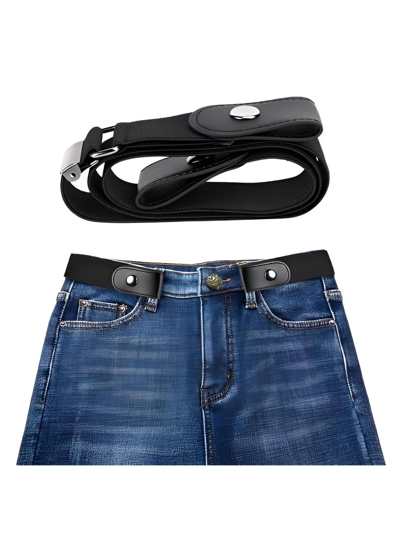 No-Buckle Design - This Innovative No-Buckle Adjustable Belt Offers A Sleek Look For Jeans And Dresses, Crafted For Both Men And Women, Ensuring A Comfortable Fit With A Stylish Flair.