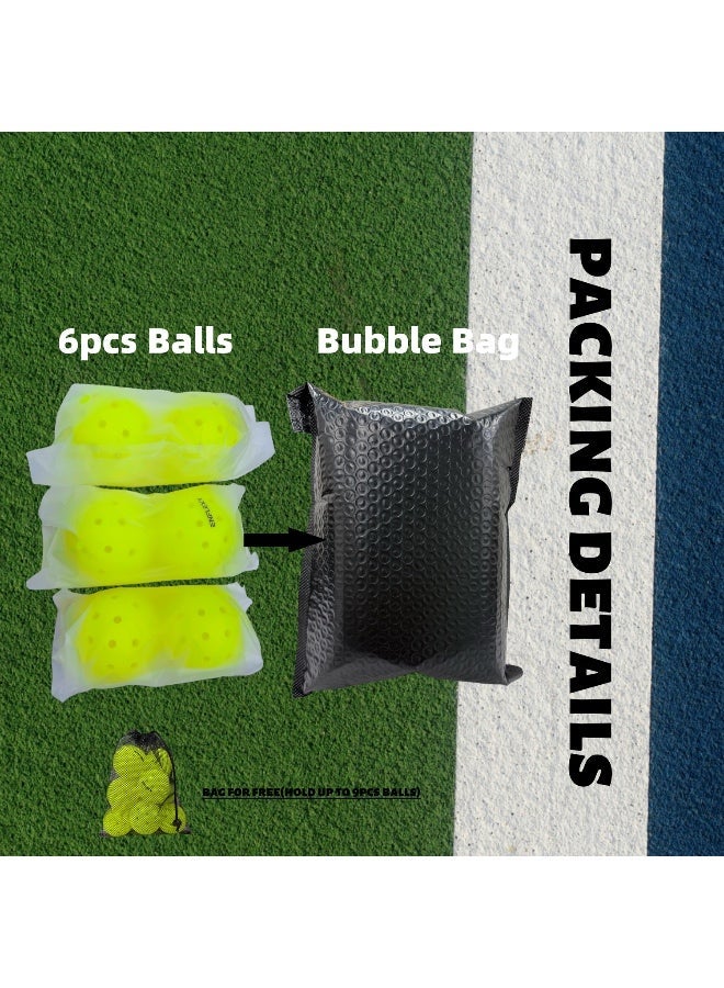 ENFLEXY 6pcs Rotational molding 48 holes professional competition level Pickleball ball with  PE material - Image 5