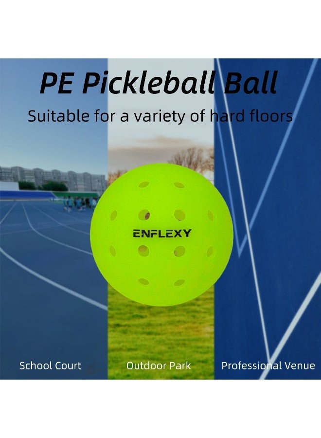 ENFLEXY 6pcs Rotational molding 48 holes professional competition level Pickleball ball with  PE material - Image 2
