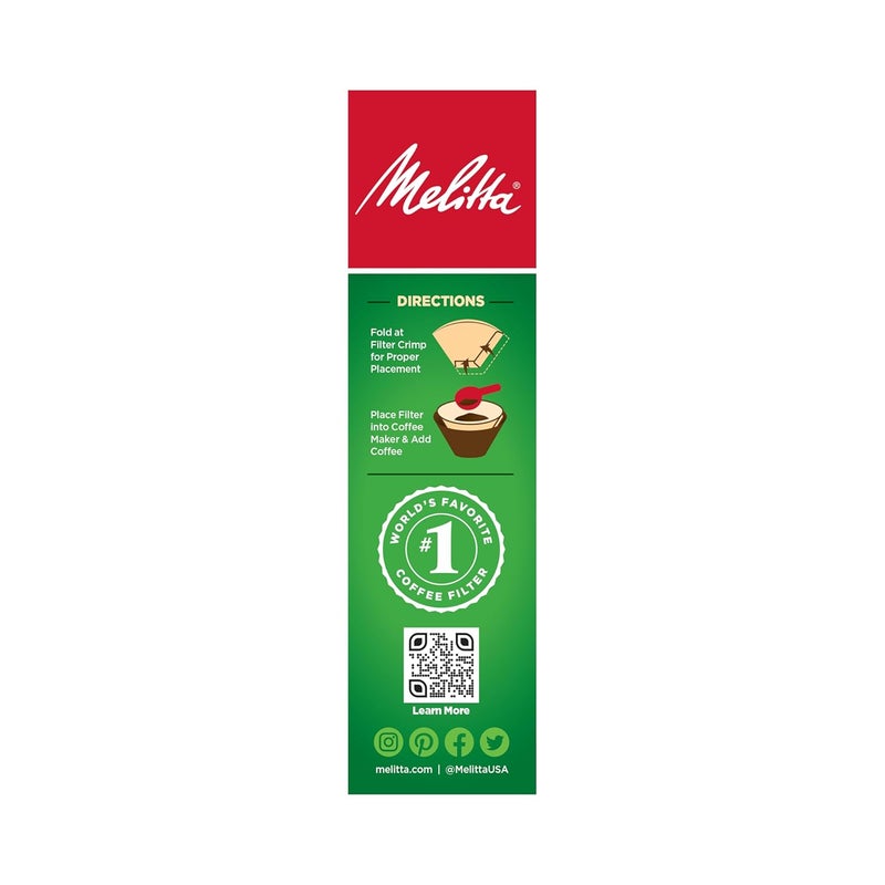 Melitta Melitta 4 Cone Coffee Filters Bamboo 80 Count Pack of 6 480 Total Filters Count  Packaging May Vary - Image 2