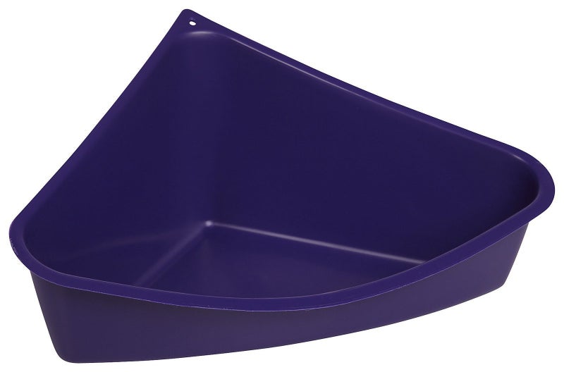 Lixit Corner Litter Pan for Ferrets, Rabbits, Rats, Guinea Pigs and Other Small Animals. (Blue Pack of 1) - Image 2