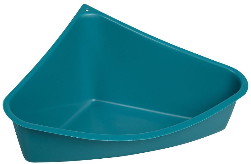 Lixit Corner Litter Pan for Ferrets, Rabbits, Rats, Guinea Pigs and Other Small Animals. (Blue Pack of 1) - Image 1