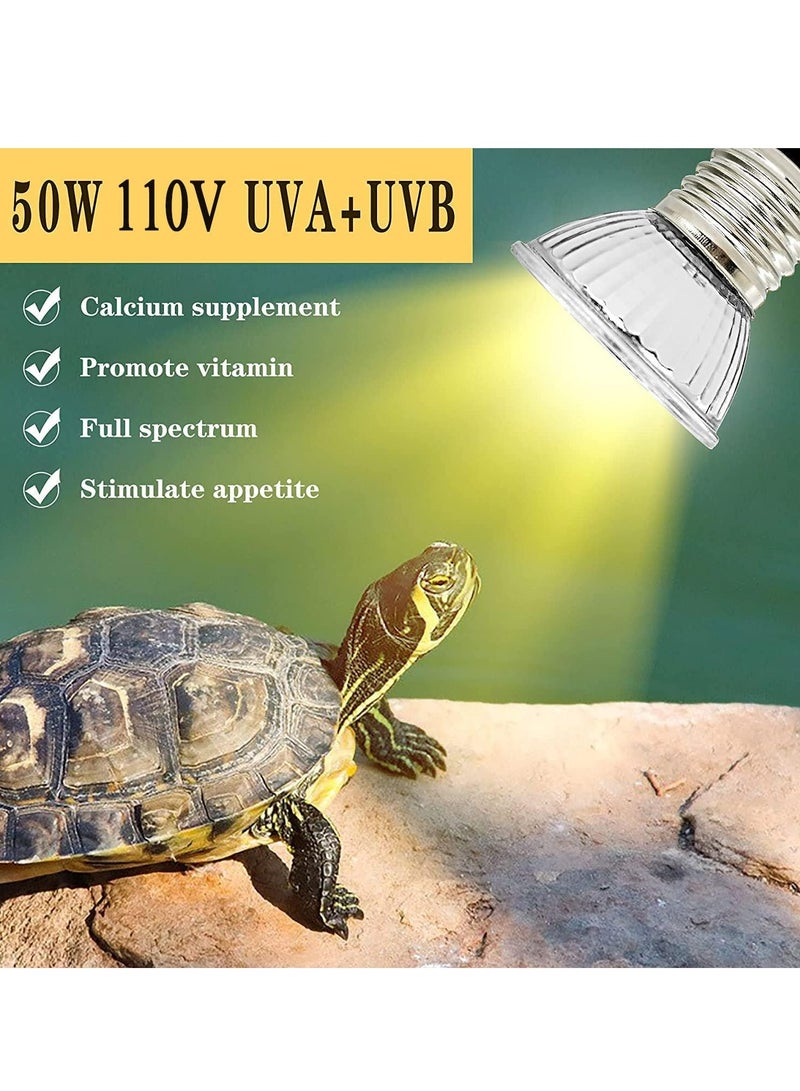 Heat Lamp Bulb: 4-Pack 50W UVB Reptile Heating Bulb for Aquarium Aquatic. - Image 2