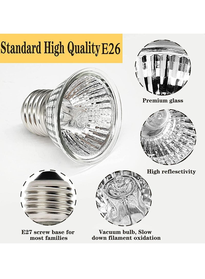 Heat Lamp Bulb: 4-Pack 50W UVB Reptile Heating Bulb for Aquarium Aquatic. - Image 3