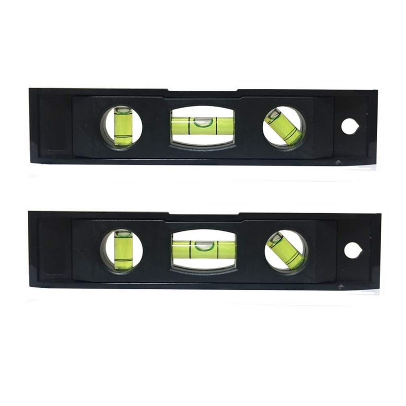 2pcs 6 inch Torpedo Level Magnetic Box Level with 180 90 45 Degree Bubble Level