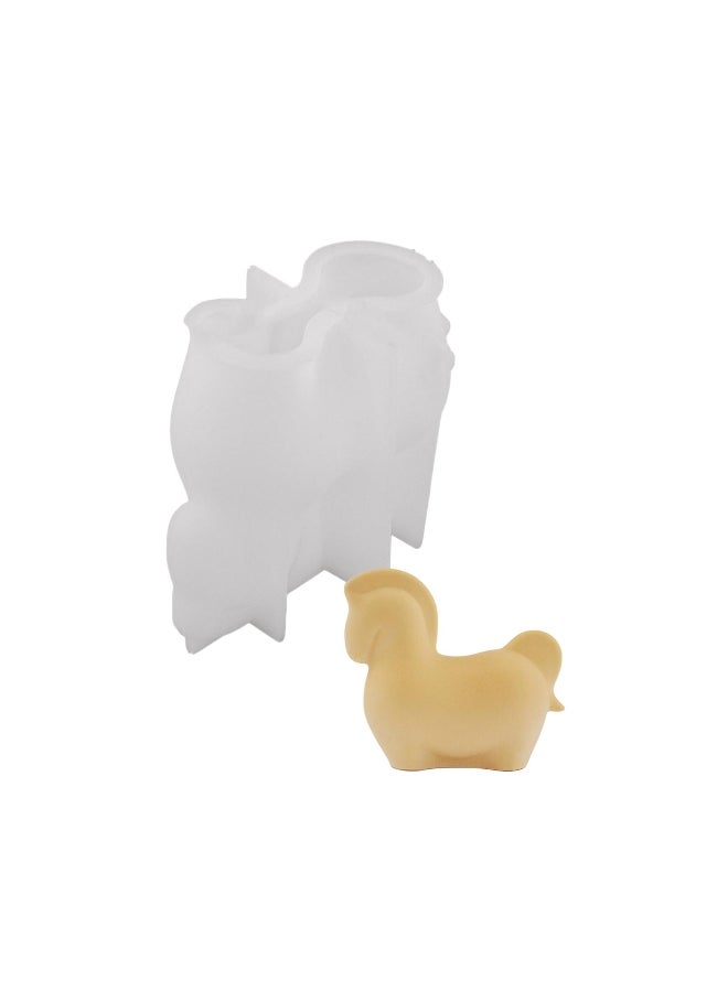Silicone Crafting Molds Easy to Use Little Horse Shape Animal Sculpture Molds Perfect for Office and Wedding Decors - Image 1