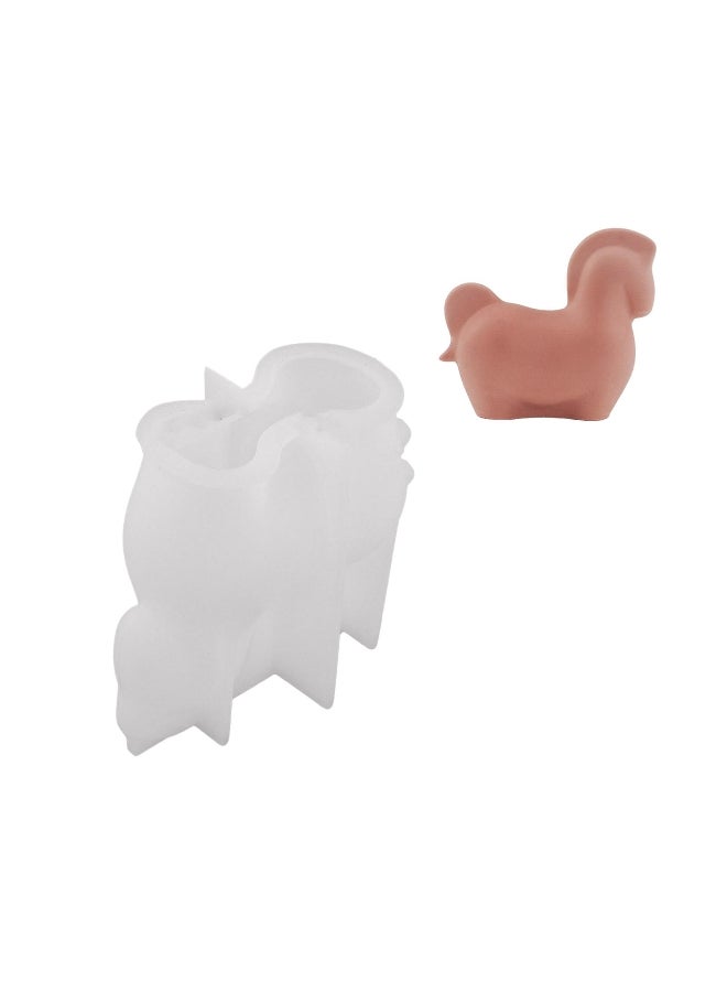 Silicone Crafting Molds Easy to Use Little Horse Shape Animal Sculpture Molds Perfect for Office and Wedding Decors - Image 2