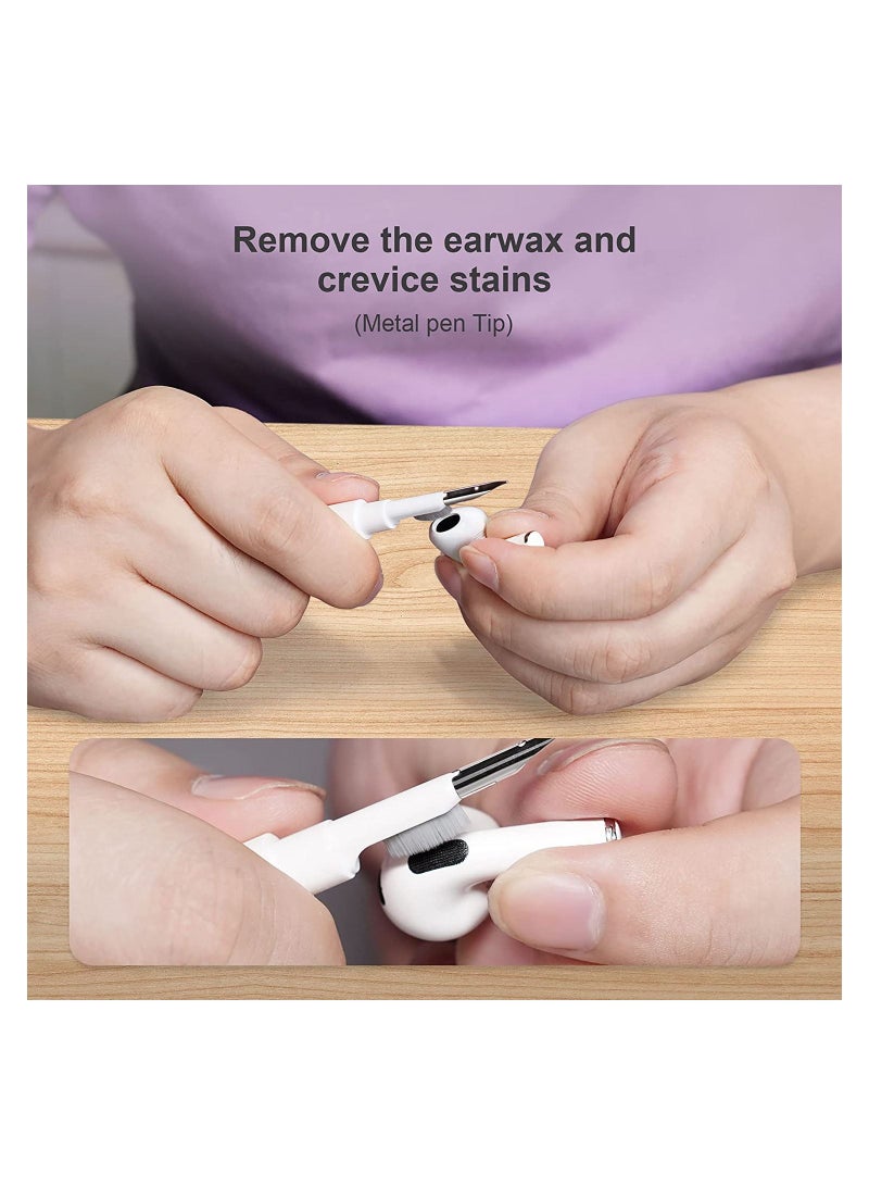 Cleaner Kit for Earpods Cleaning Pen Multi-Function Cleaner Kit Soft Brush for Phone Charging Port Earbuds Earpods Earphone Headphone Case - Image 2