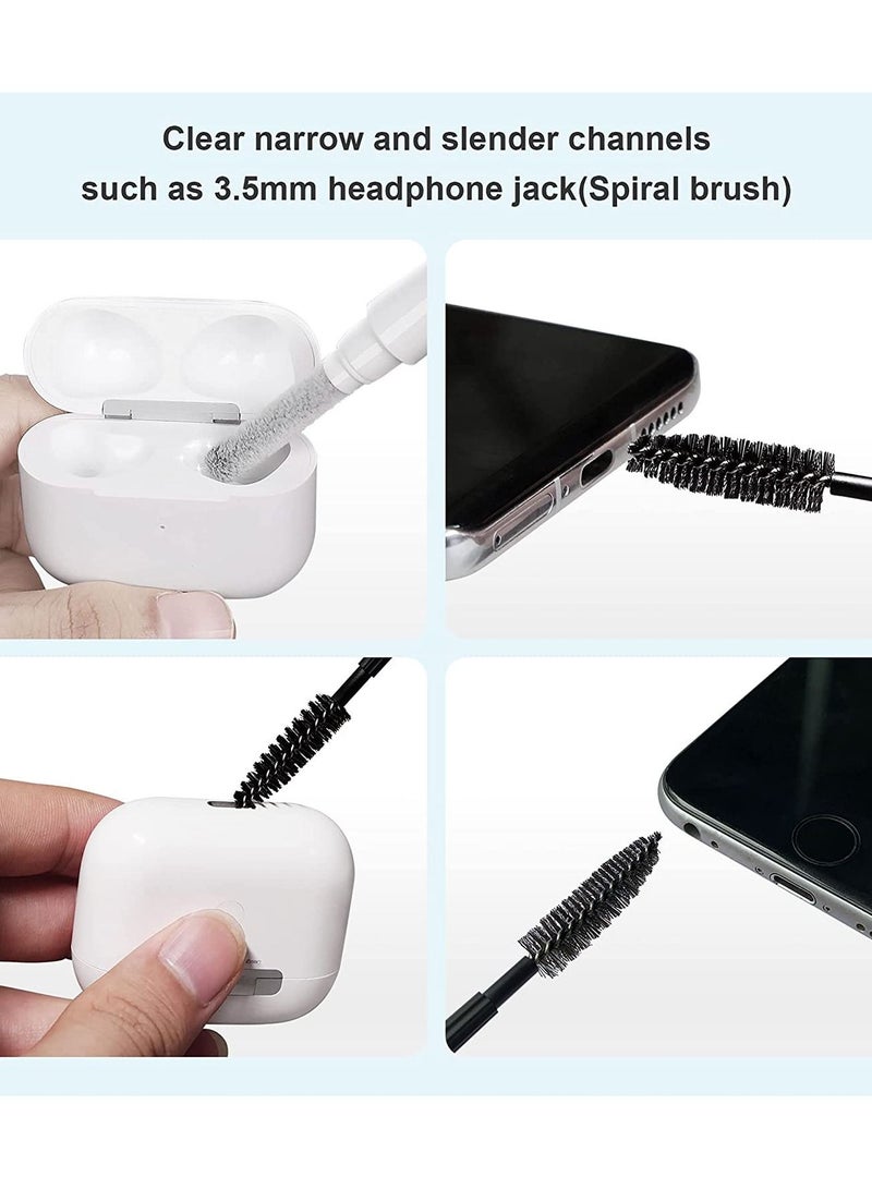 Cleaner Kit for Earpods Cleaning Pen Multi-Function Cleaner Kit Soft Brush for Phone Charging Port Earbuds Earpods Earphone Headphone Case - Image 5