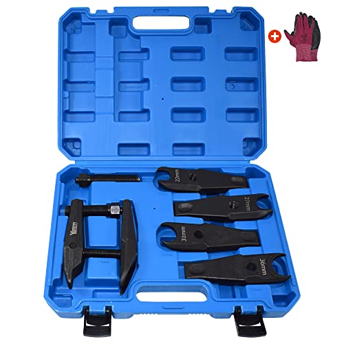 Yuesstloo Ball Joint Separator Tool Kit, Compatible with BMW Benz Land Rover, Tie Rod Ends Remover Tool 22mm 24mm 27mm 31mm 36mm, with Carrying Case & Gloves - Image 1