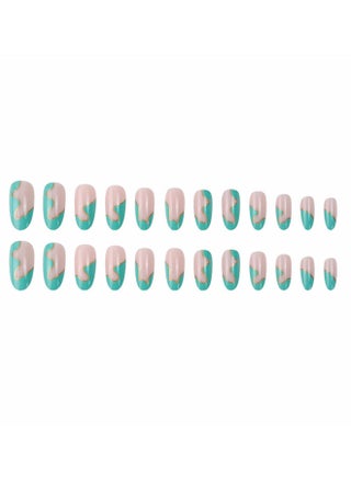 Glitter Green Fake Nails Ladies Long Nails Rhinestones Full Coverage Ladies And Girls Nail Pieces (24 Pieces 1 Box) - pzsku/Z385F8081CD8366A84A28Z/45/_/1692349568/3af03b1d-a8e9-4743-b8e4-2f728edc46d8