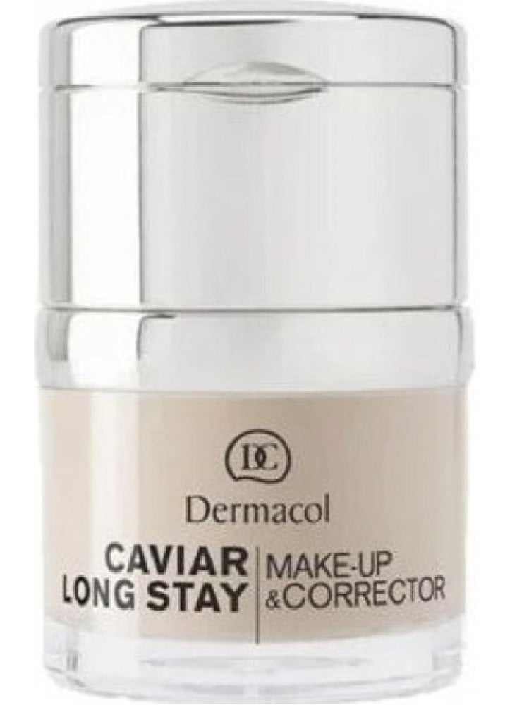 Dermacol Caviar Long Stay Make-Up and Corrector -02 Fair , 30ml - Image 1