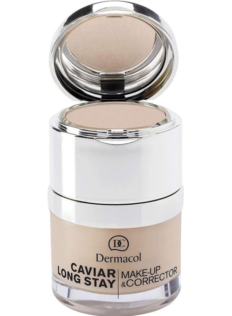 Dermacol Caviar Long Stay Make-Up and Corrector -02 Fair , 30ml - Image 2