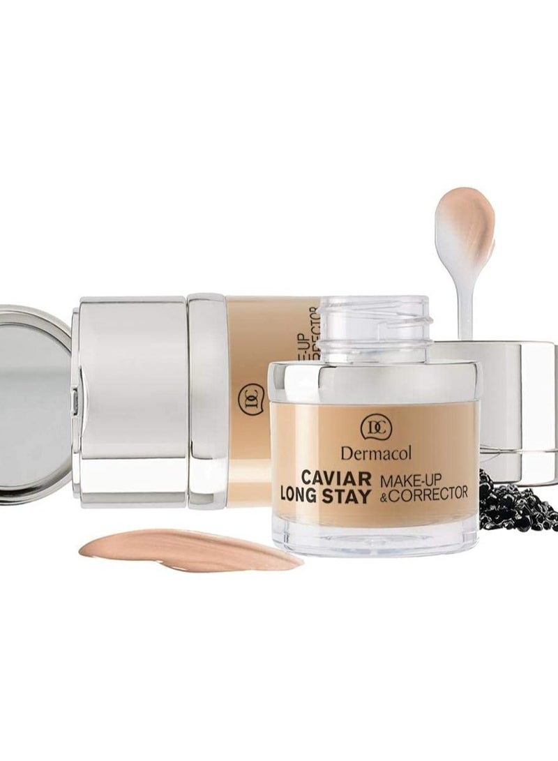 Dermacol Caviar Long Stay Make-Up and Corrector -02 Fair , 30ml - Image 3