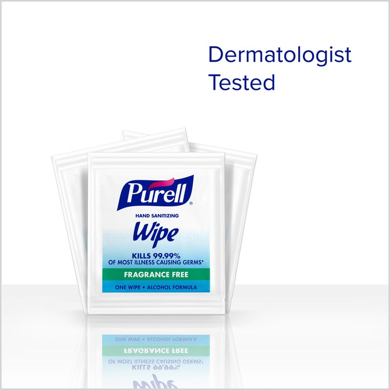 Purell Hand Sanitizing Wipes, Alcohol Formula, Fragrance Free, 300 Count Individually Wrapped Hand Wipes - 9020-06-EC - Image 5