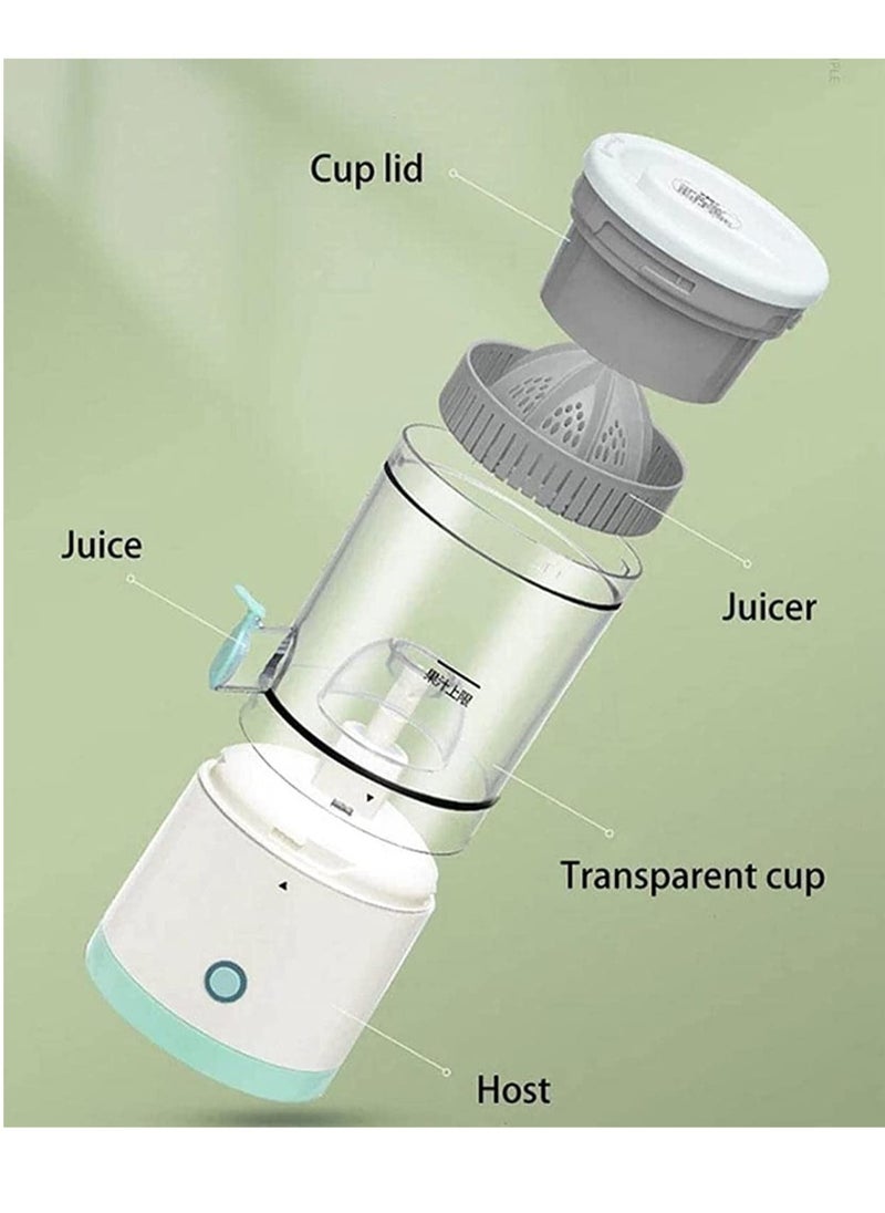 Citrus Juicer, Electric Orange Squeezer with Powerful Motor and USB Charging Cable, Juicer Extractor, Lime Juicer, Suitable for Orange, Citrus, Apple