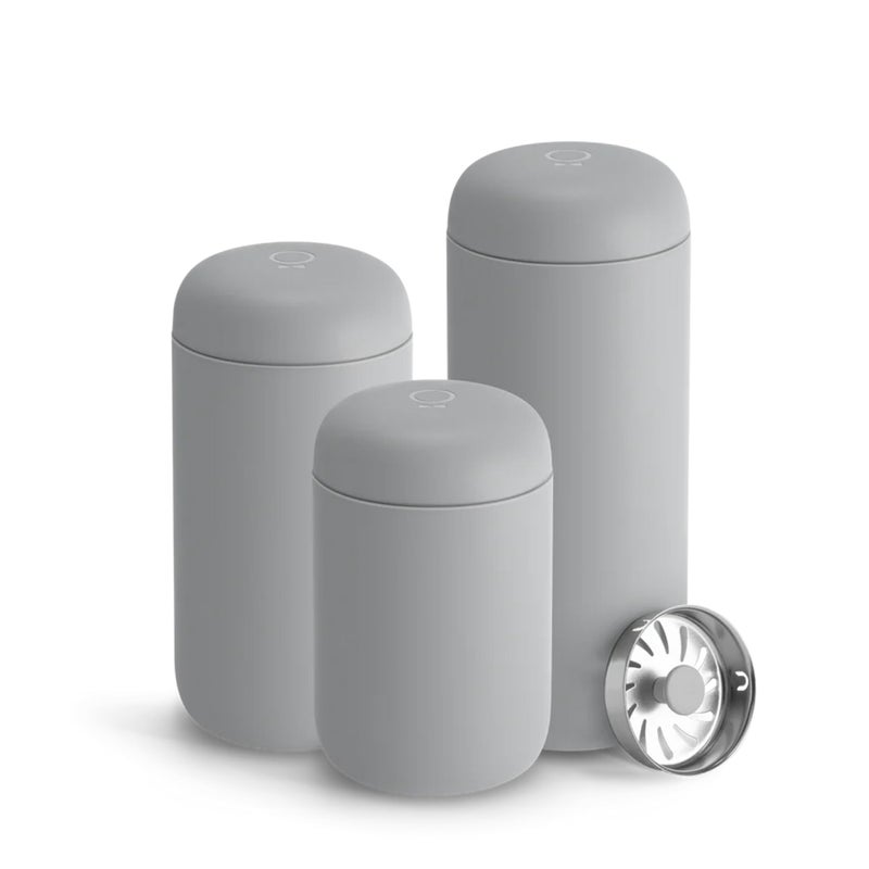 Fellow 12 oz Carter Move Travel Mug - Vacuum-Insulated Stainless Steel Travel Coffee Mug - Coffee Tumbler with Ceramic Interior and Splash Guard - Matte Grey - Image 5