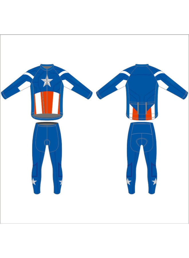 New Children's Cycling Clothes Spring And Autumn Balance Car Long Sleeve Thin Suit Roller Skating Clothes Quick-drying Performance Clothes Bicycle