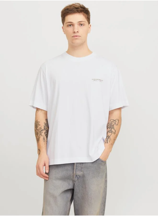 JACK & JONES Jack & Jones Slogan Print Crew Neck T-Shirt