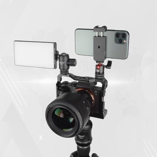 SIOTI Mini Ball Head Mount Adapter, Compatible with Monopod/Digital Card Camera/Microphone/Smart Phone/Action Camera/Flash/LCD (UM18) - Image 2