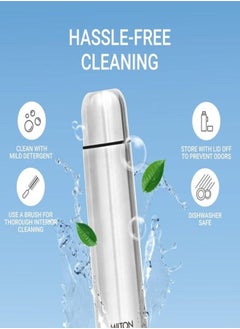 Milton Milton Thermosteel Flip Lid 1000, Double Walled Vacuum Insulated Thermos 1000 ml Silver  - Image 3