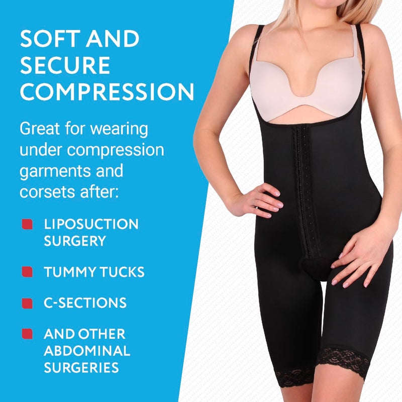 IMPRESA Liposuction Foam Pads - 3-Pack - White - 8 x 11 x 0.5 in - for Abdominal Binder Post Surgery - Even Pressure for Liposuction Compression Garments - Custom Fit for Tummy Tuck Recovery - Image 5
