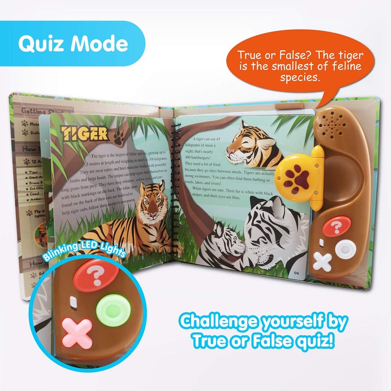 BEST LEARNING Book Reader Animal Kingdom - Educational Talking Sound Toy to Learn Animals with Quiz Games for Kids Ages 3 to 8 Years Old | Ideal 3-5 Boy or Girl Birthday Gift - Image 4