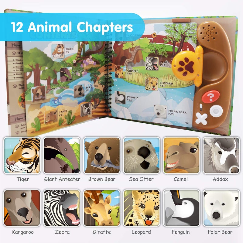 BEST LEARNING Book Reader Animal Kingdom - Educational Talking Sound Toy to Learn Animals with Quiz Games for Kids Ages 3 to 8 Years Old | Ideal 3-5 Boy or Girl Birthday Gift - Image 3