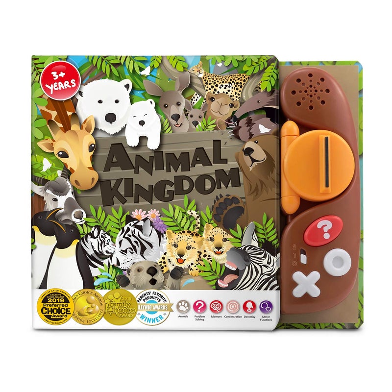 BEST LEARNING Book Reader Animal Kingdom - Educational Talking Sound Toy to Learn Animals with Quiz Games for Kids Ages 3 to 8 Years Old | Ideal 3-5 Boy or Girl Birthday Gift - Image 1
