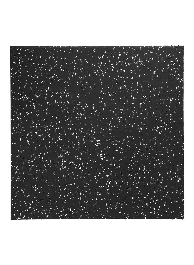 سي اس بي طقم من 4 قطع من البلاط المطاطي بتصميم مربع ومقاومة لأشعة الشمس فوق البنفسجية، ومانع للانزلاق، باللون أسود وأبيض 51 x 7 x 55 سم CSP-FT-005 - Image 1