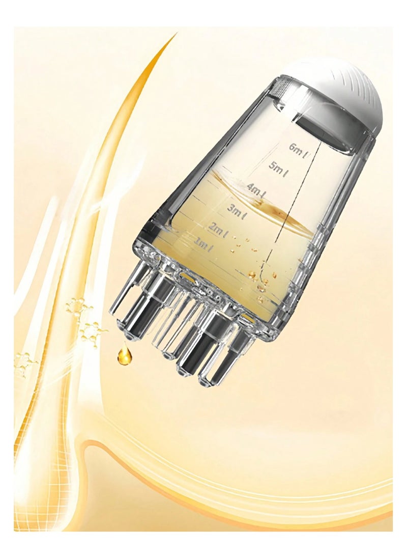 KHAJUL - 1pc Mini Oil Comb, Scalp Massager, Nourishing Hair Growth Serum Comb, Essence Nourishing Liquid Regulator - Image 1